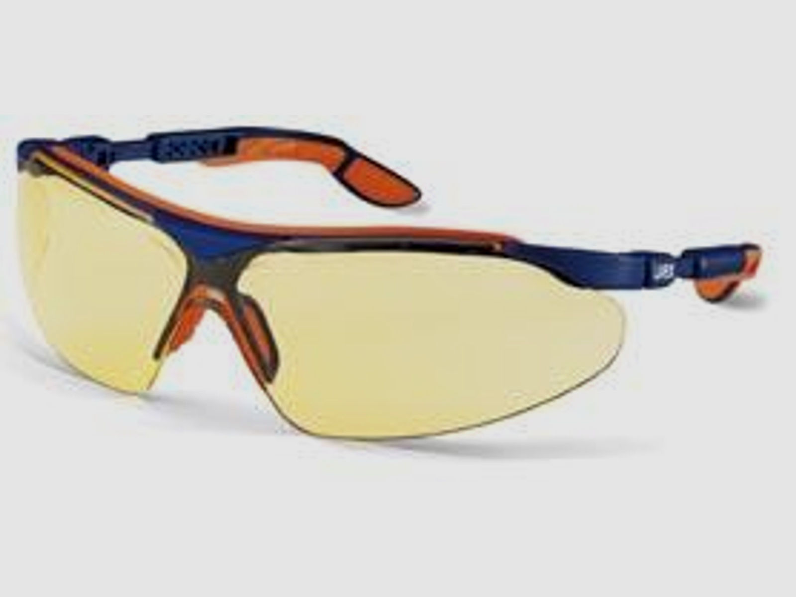UVEX Schutzbrille I-VO Schießbrille blau/orange Scheibe: gelb/amber