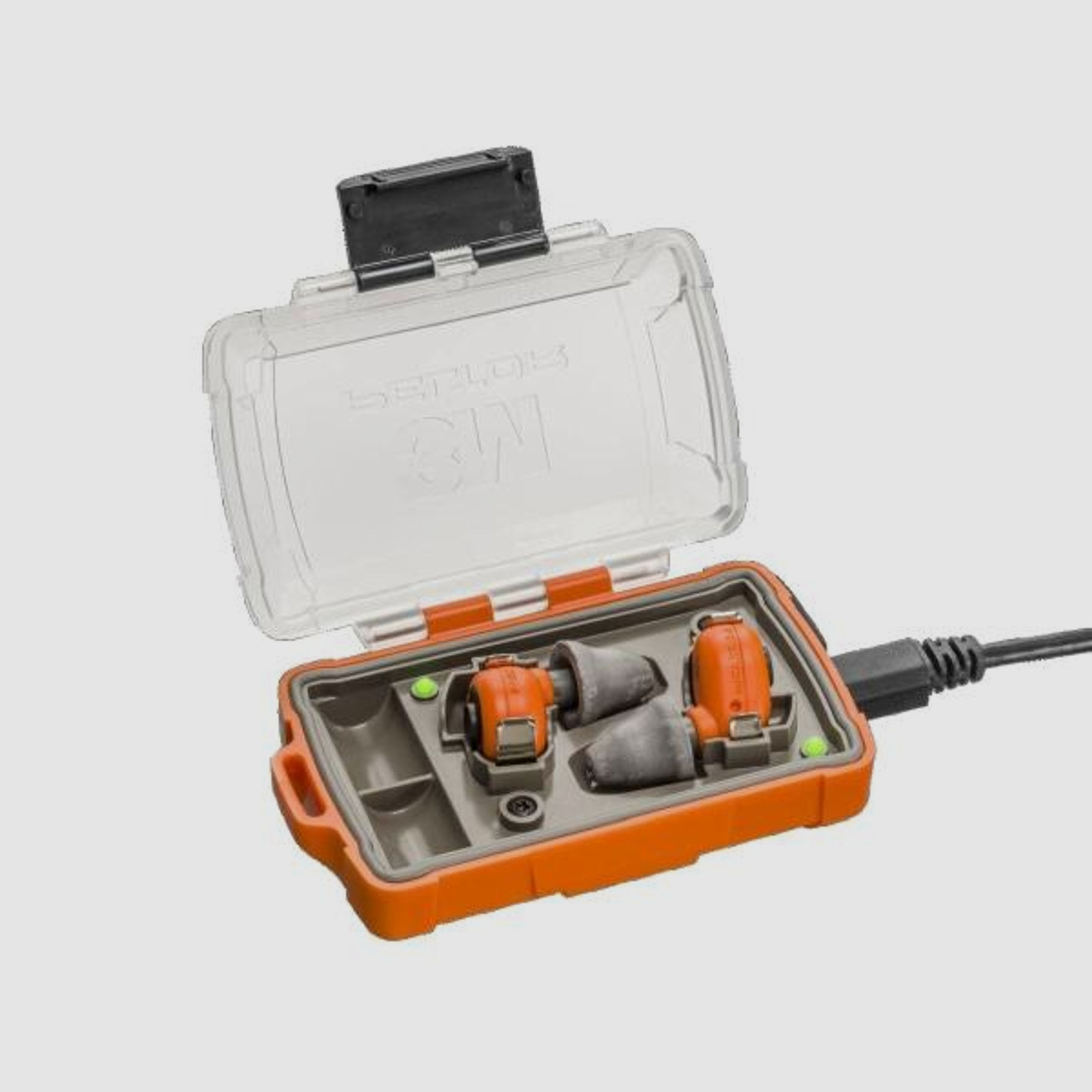 PELTOR Gehörschutz Ohrenstöpsel EEP-100 orange 35 dB - aktiv,  Akku ladbar