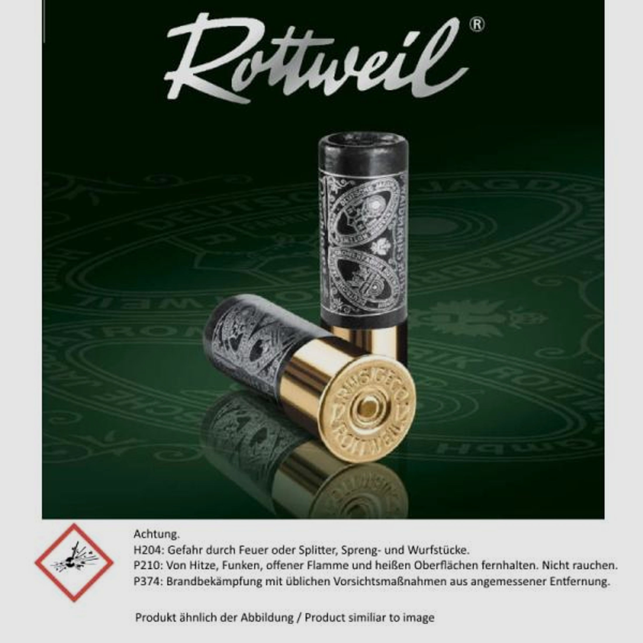 ROTTWEIL Jagd-Schrotpatronen 16/67,5 EXPRESS 10 Stk 7,4mm 9Posten