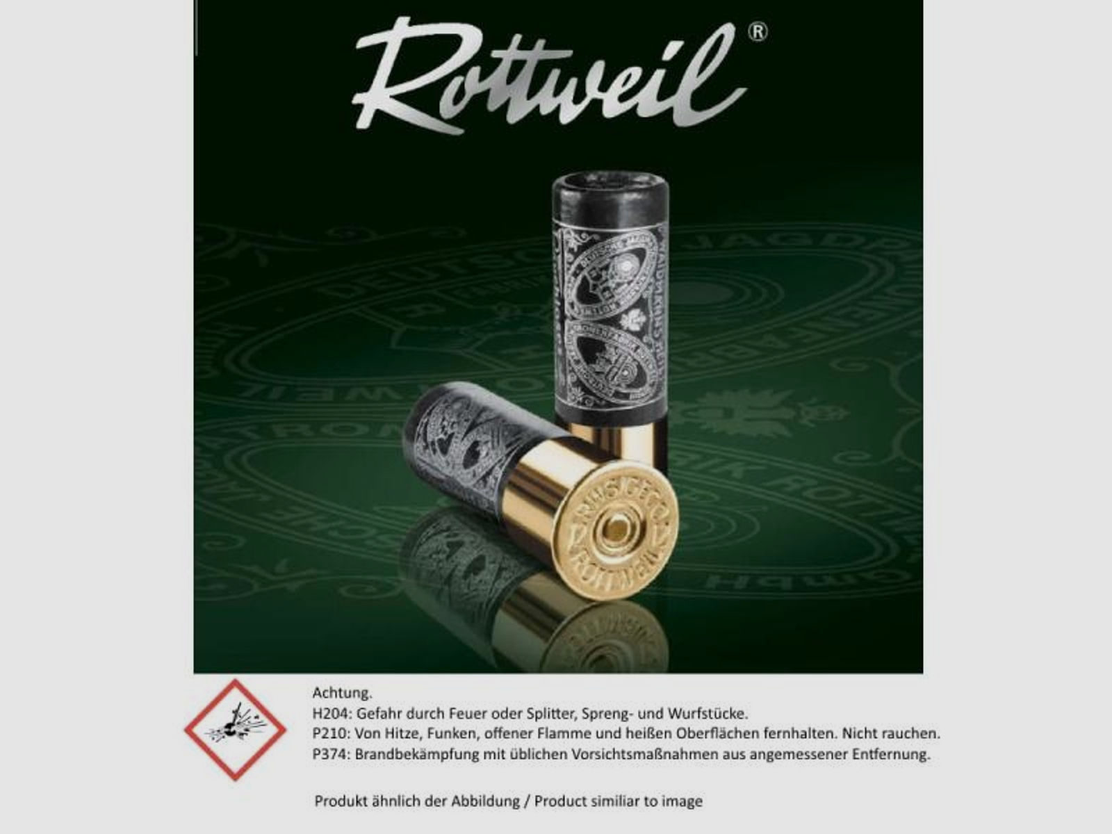 ROTTWEIL Jagd-Schrotpatronen 12/70 Special 36 #1 25 Stk  4,0mm 36g