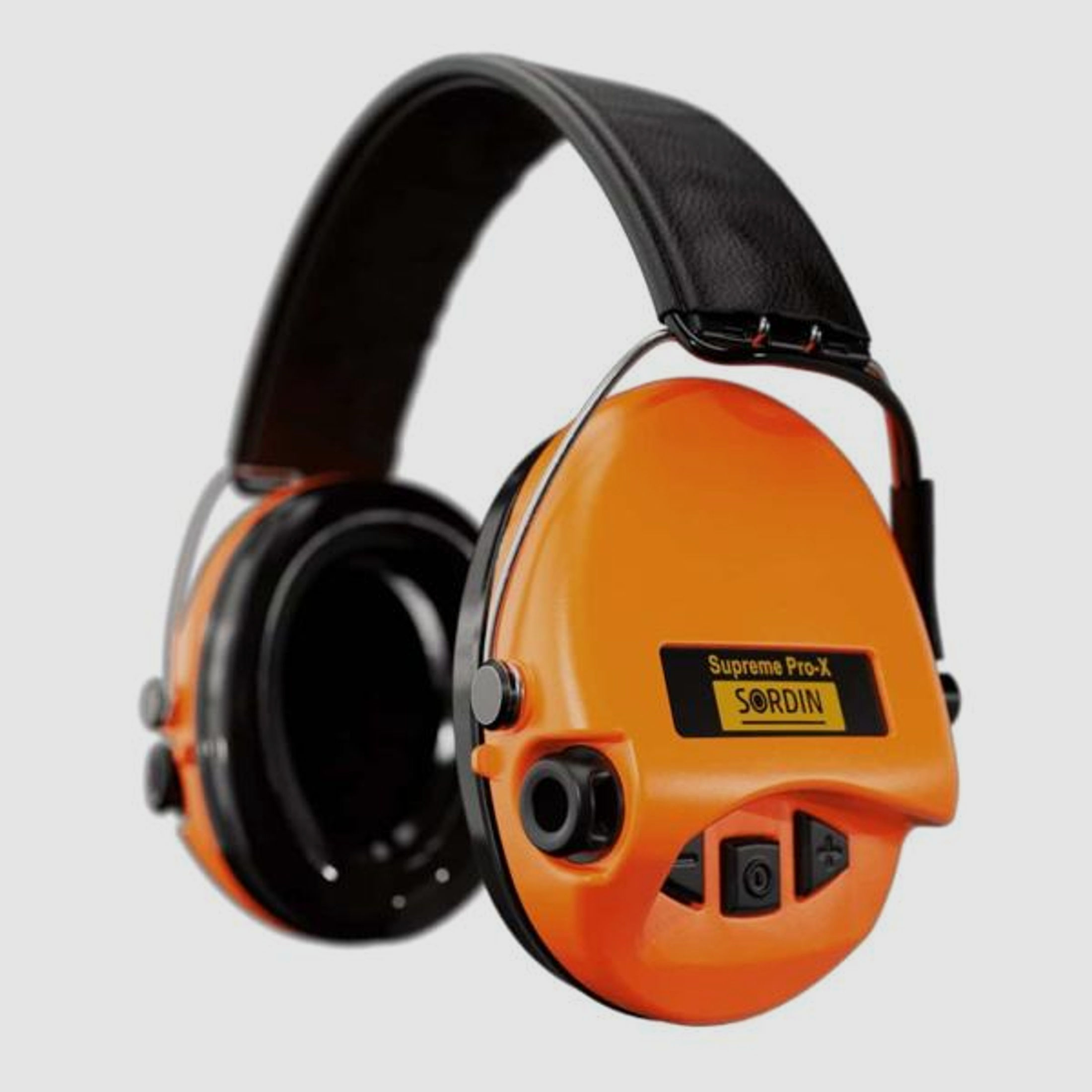 SORDIN Gehörschutz Supreme Pro X - orange/Leder 25dB - aktiv und flach