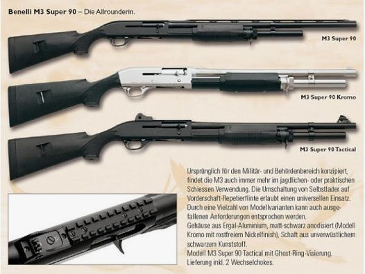 BENELLI Selbstladeflinte &gt;60cm Mod. M3 Super 90 Jagd 12/76  LL 66cm  MC