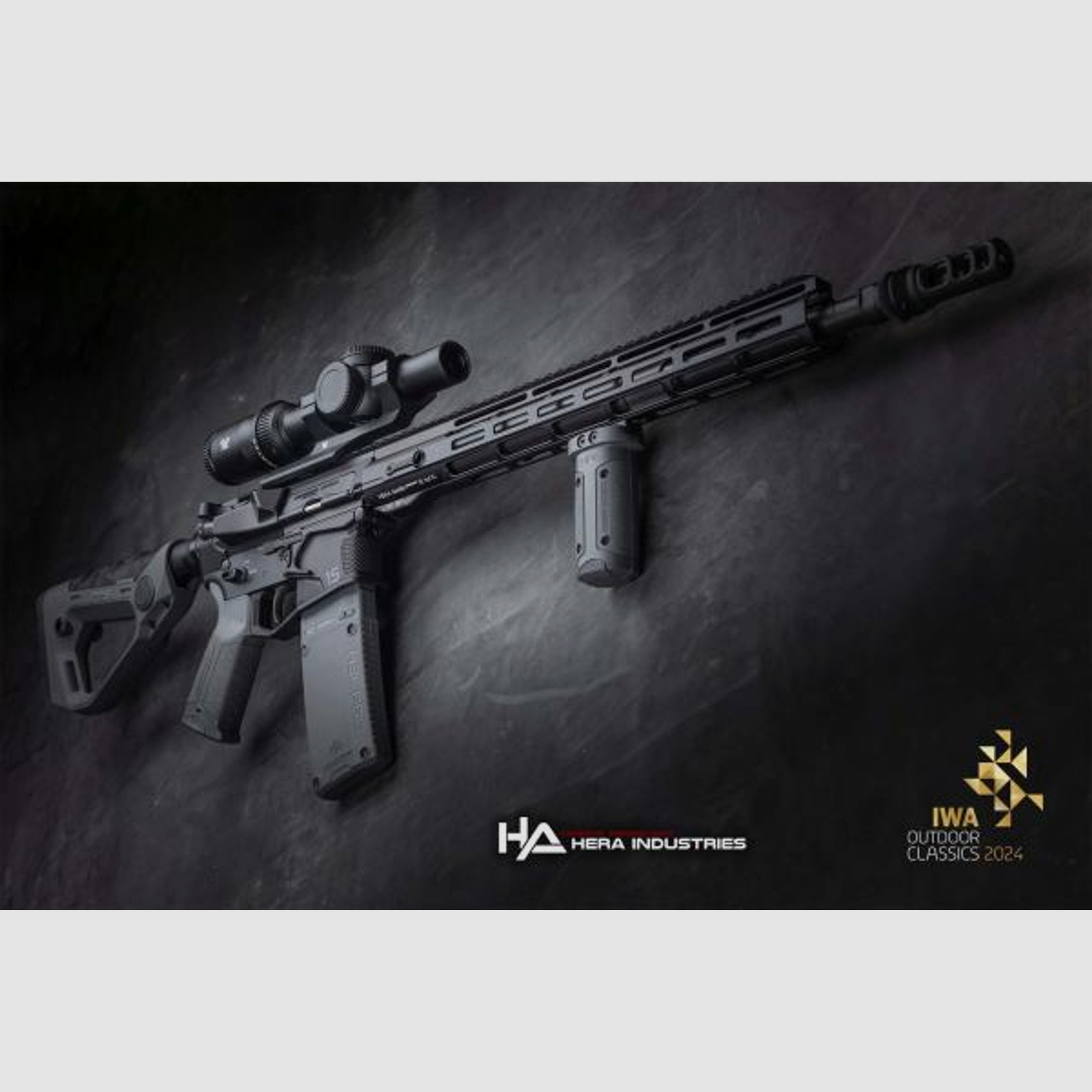 HERA-Arms Selbstladebüchse Mod. AR15 -16,75' IWA 2024 .223Rem   VORTEX Set