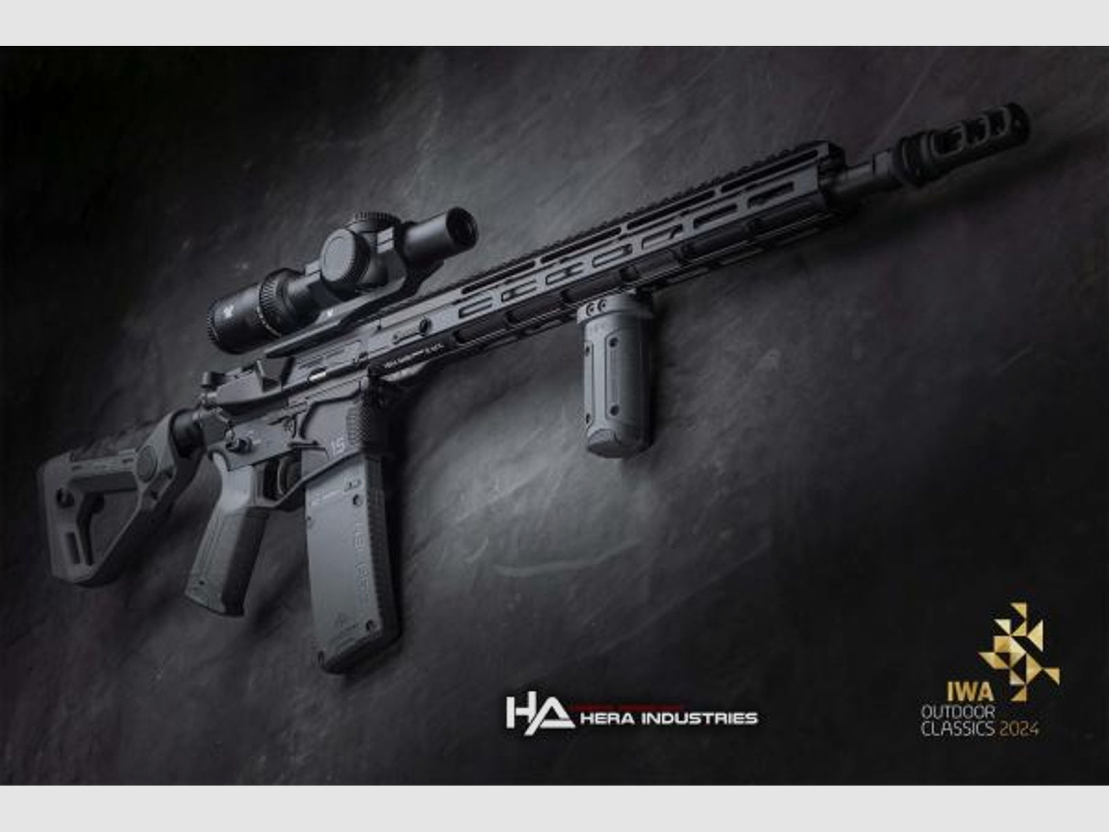 HERA-Arms Selbstladebüchse Mod. AR15 -16,75' IWA 2024 .223Rem   VORTEX Set