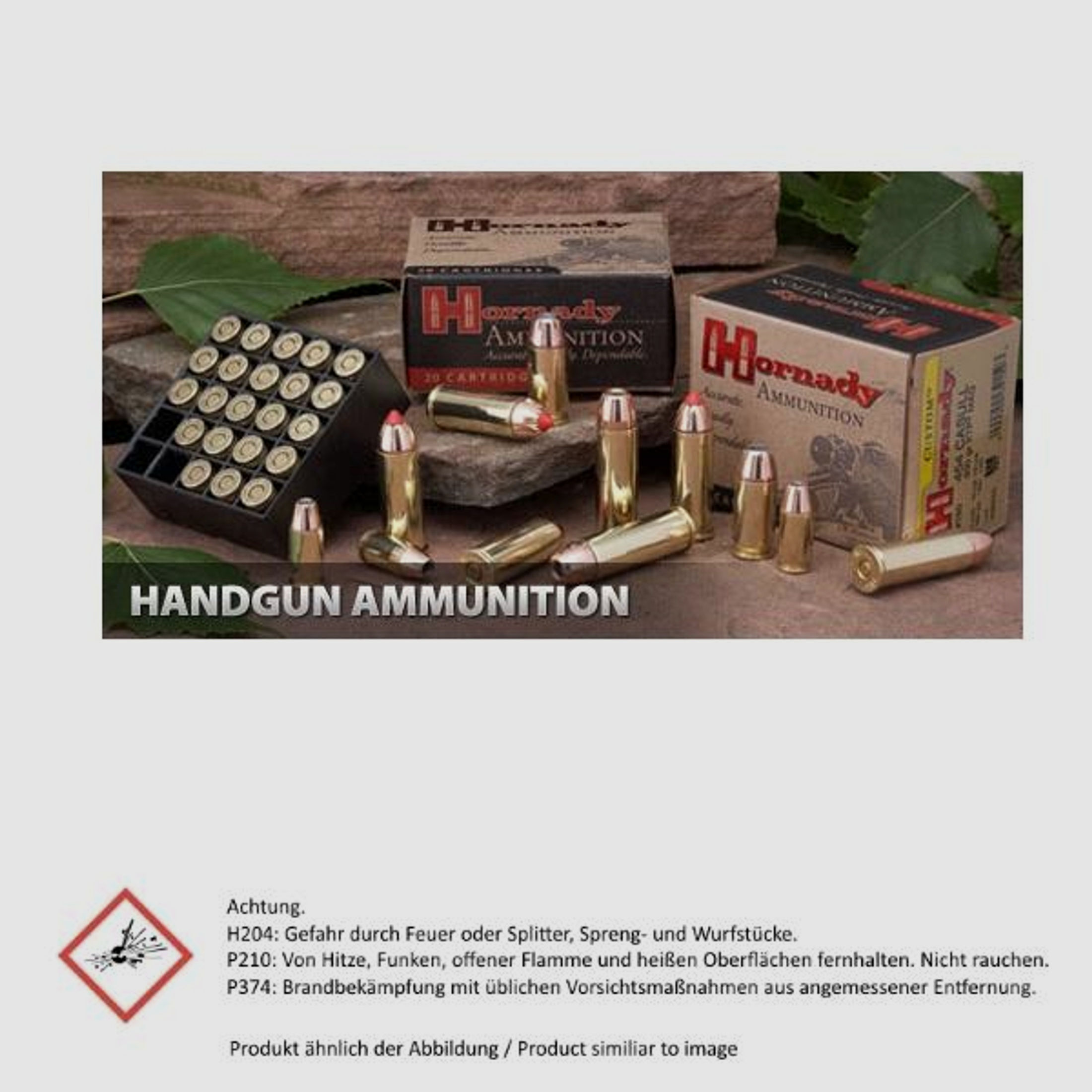 HORNADY Pistolenmunition .45Auto JHP-XTP 200 grs 20 Stk  13,0g/200grs