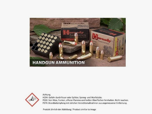 HORNADY Pistolenmunition 9mm Luger JHP-XTP 124 grs 25 Stk    Hohlspitz