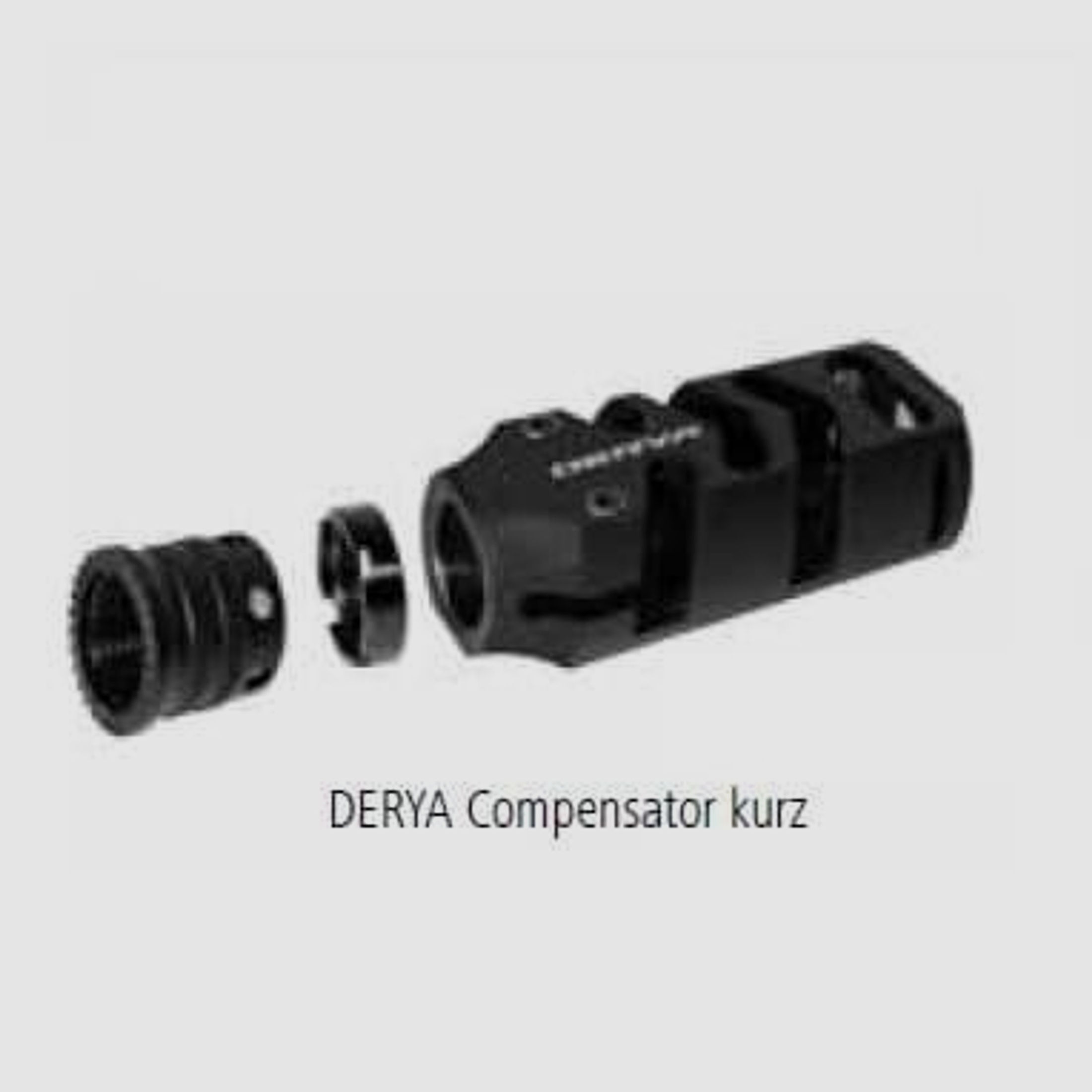 DERYA Arms Tuning/Ersatzteil f. Langwaffe Kompensator KURZ f. MK12  (9,5 cm lang)