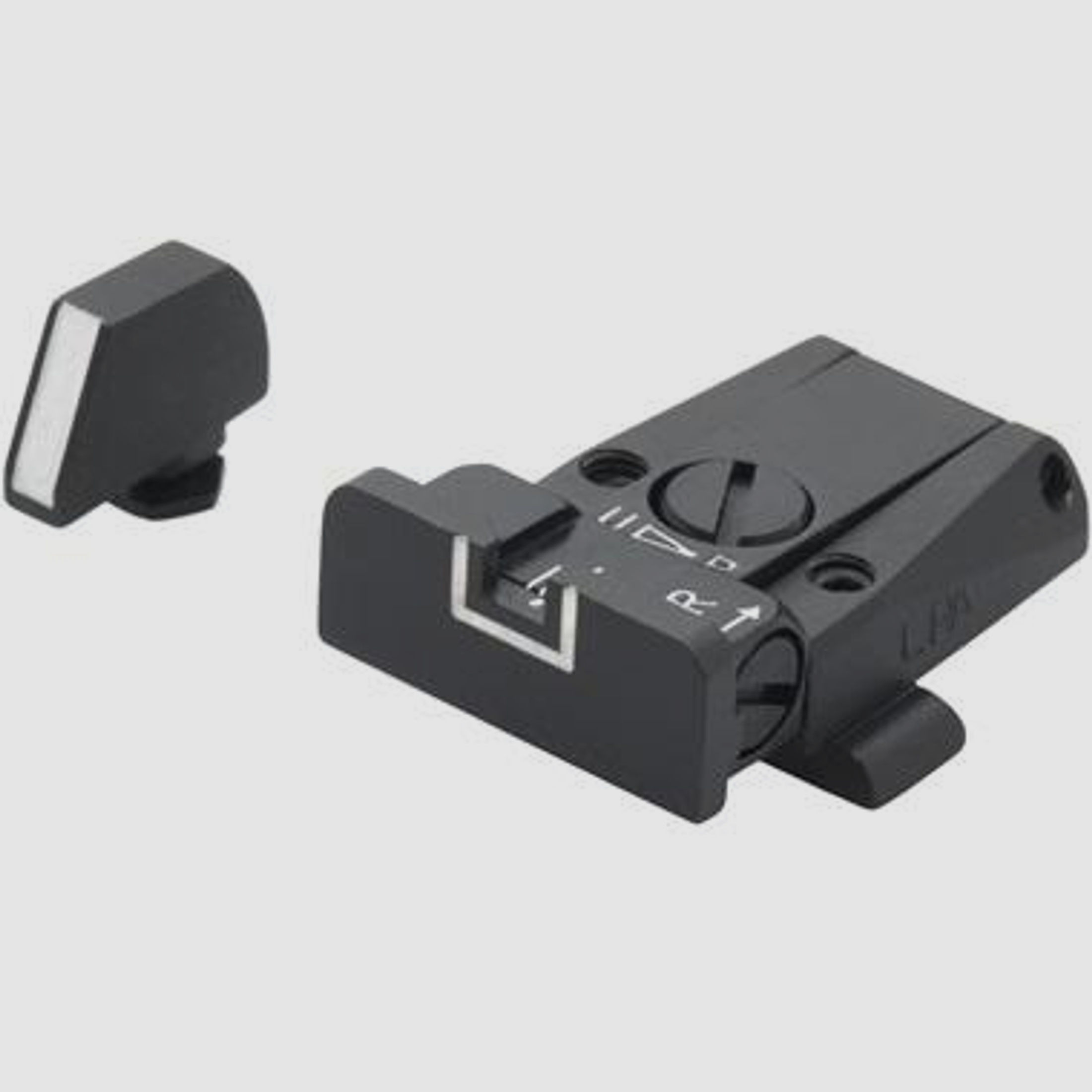 LPA Sights Visier f. Glock 17-41 SPR36GL18 - White Outline