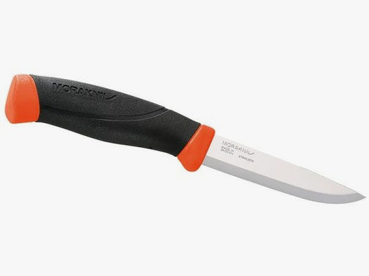 MORAKNIV Feststehendes Messer COMPANION schwarz/orange 10,5cm