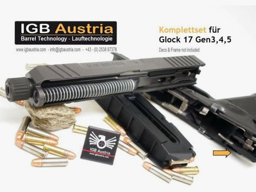 I G B Pistolen-Wechselsystem f. Glock 17/34 mit Gewinde .22lr    Gen5
