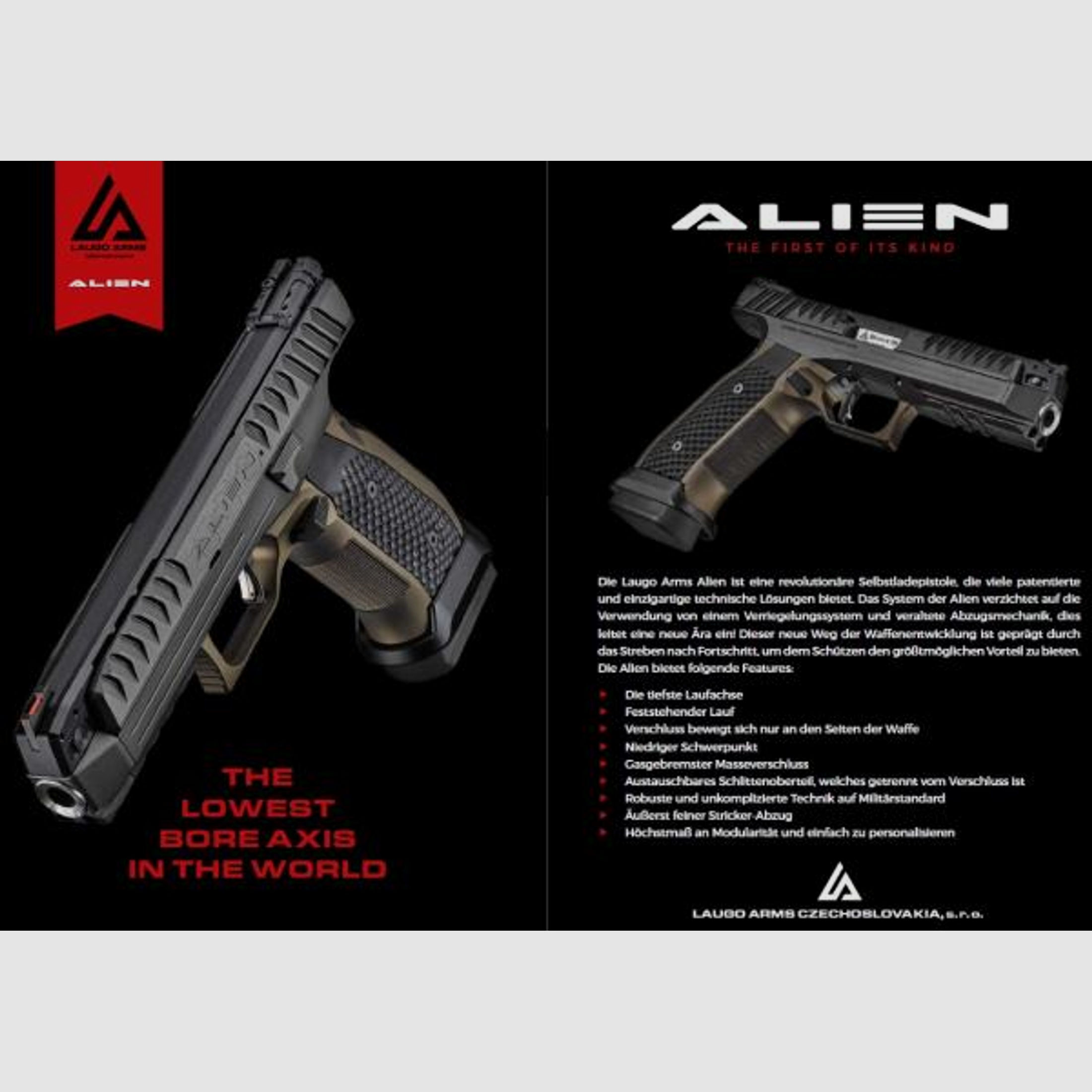 Laugo Arms Pistole Mod. ALIEN Performance 9mmLuger