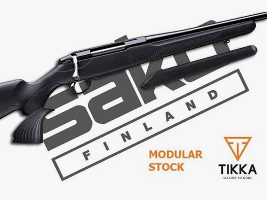 TIKKA Tuning/Ersatzteil f. Langwaffe Pistolengriff Varmint / steil f. T3x   -Kunststoff /schwarz