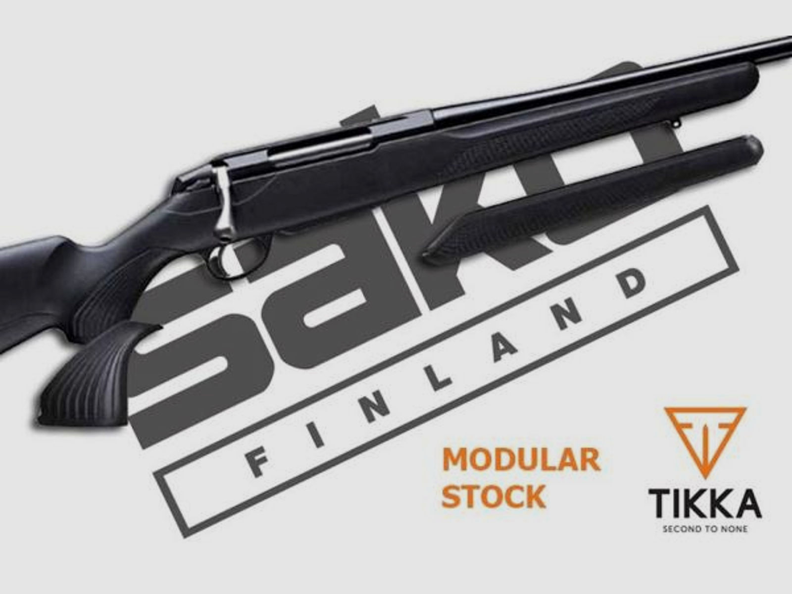 TIKKA Tuning/Ersatzteil f. Langwaffe Pistolengriff Varmint / steil f. T3x   -SoftTouch /schwarz