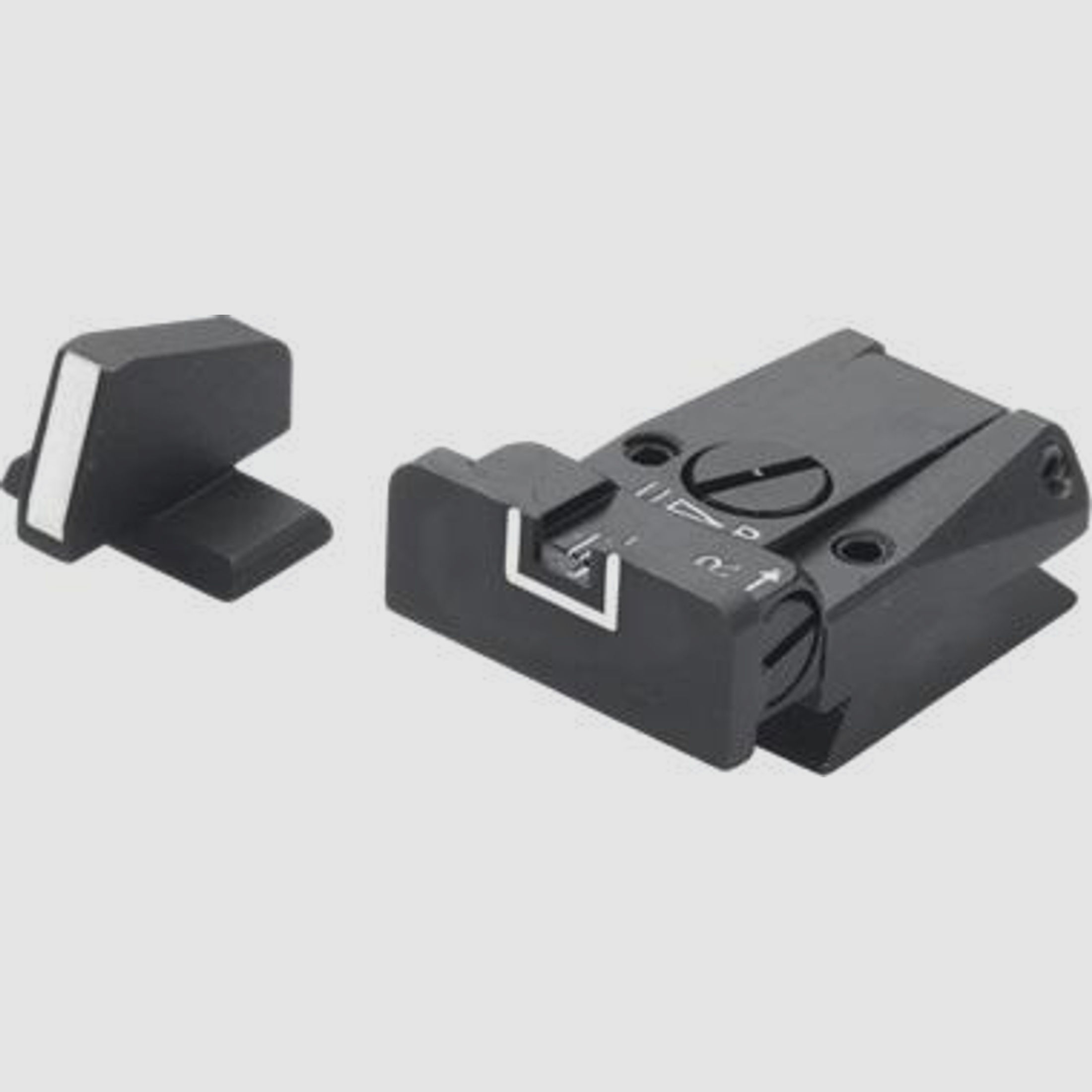 LPA Sights Visier f. H&K P7M8, P7M13, Mark23 SPR70P718 - White Outline