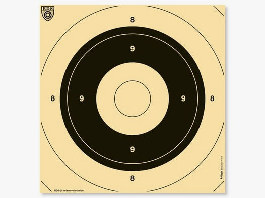 Krüger-Druck Schießscheiben Pistole 25m BDS Spiegel Zeits 50 Stk           26x26cm