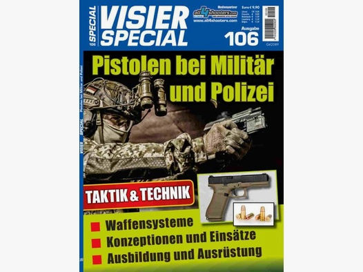 VISIER Zeitschrift Special 106 Pistolen b. Militär & Polizei
