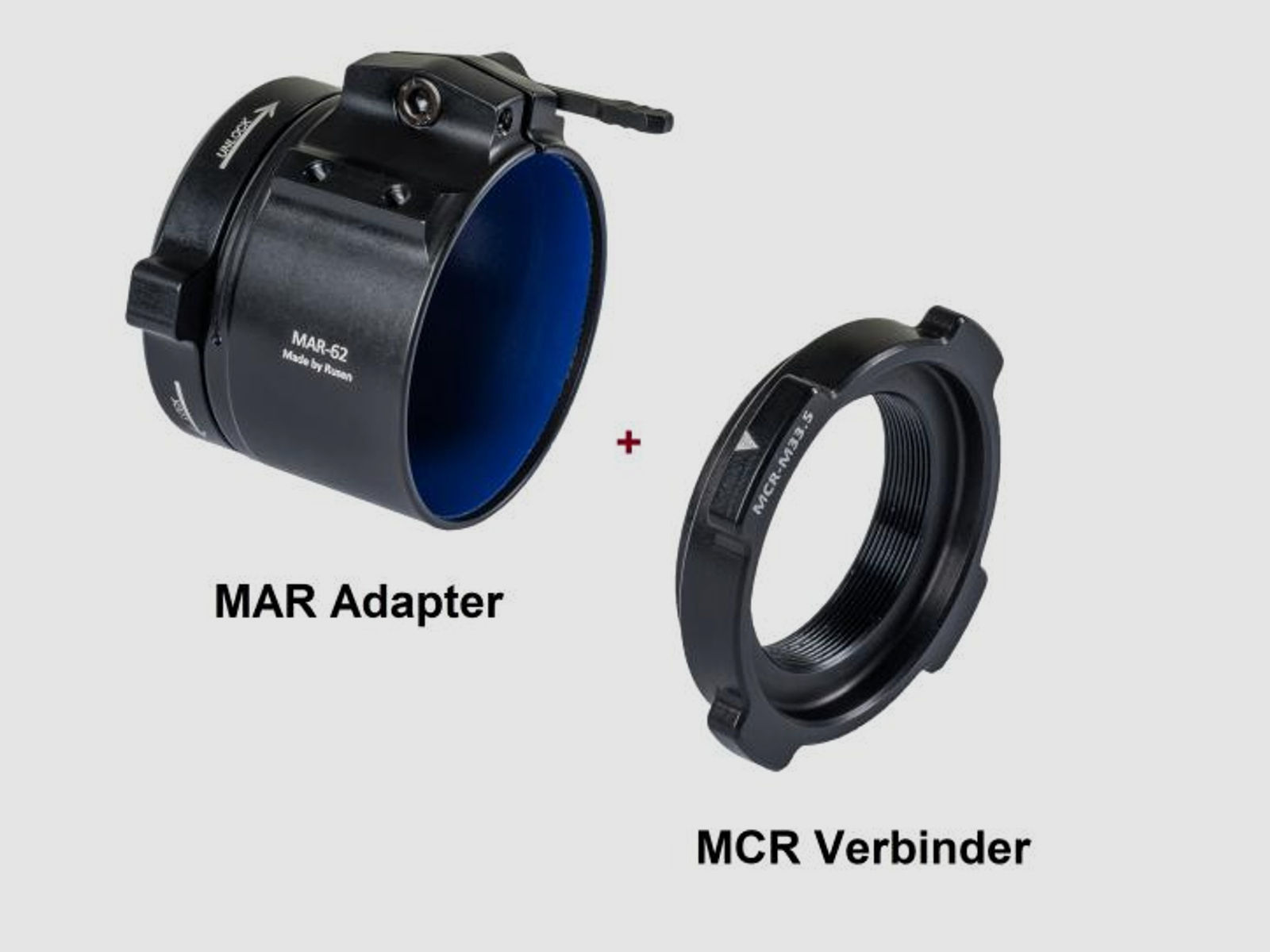 RUSAN Zubehör f. Nachtsichttechnik Modular Adapter MAR 59mm