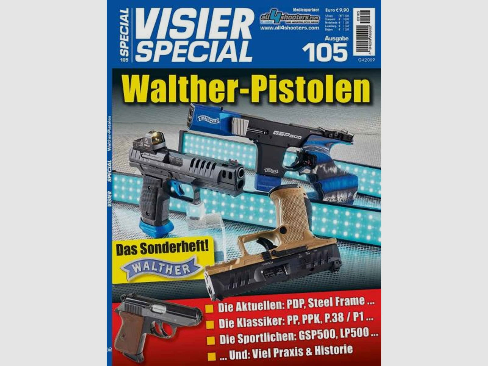 VISIER Zeitschrift Special 105 Walther-Pistolen