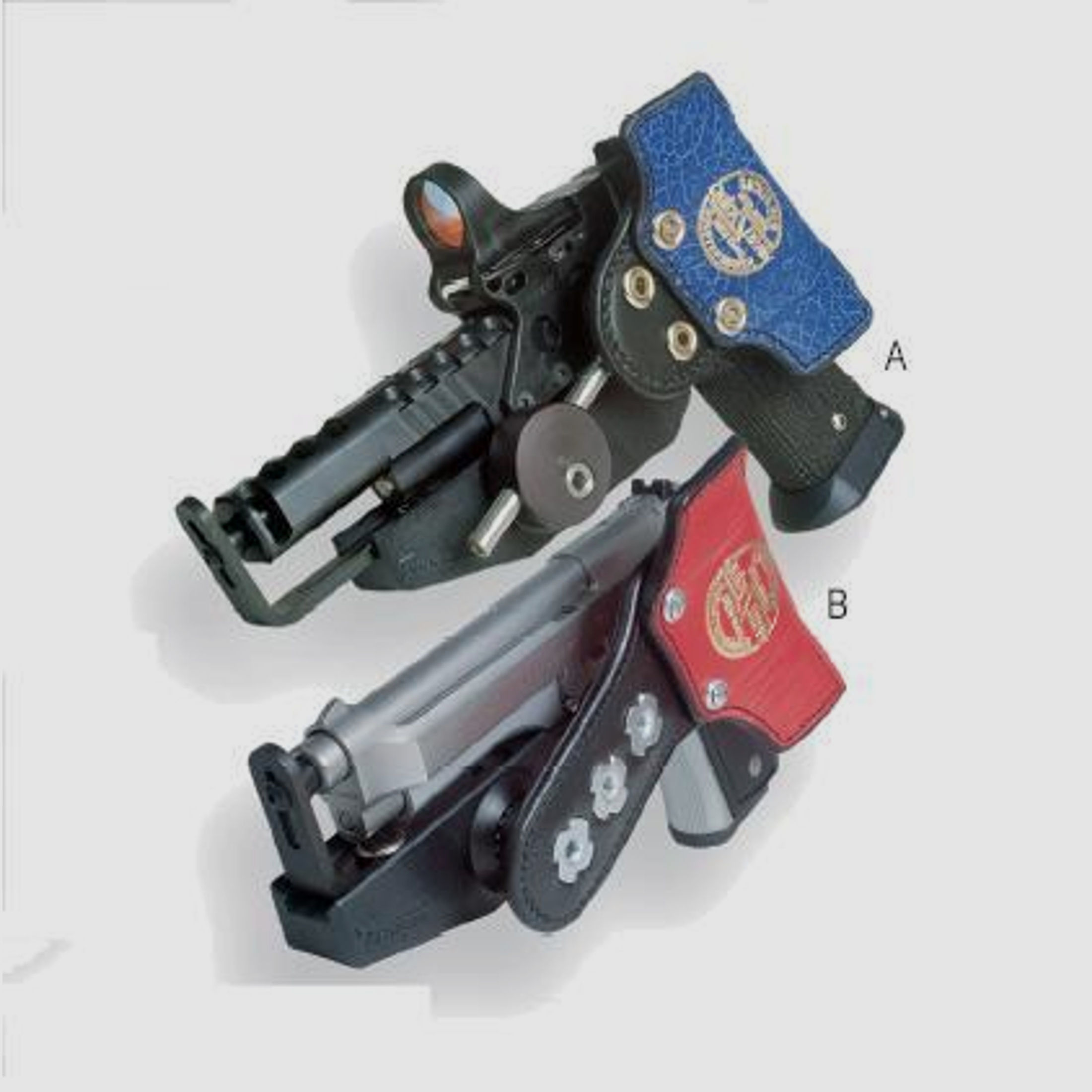 SICKINGER Holster (Wettkampf) f. Glock 17/34 u.a. 4,5-6,5' 63004 -SpeedMachine 3D schwarz