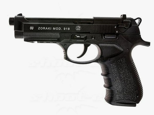 ZORAKI Gaspistole (SRS) 918 'BERETTA'-Style Kal. 9mm P.A. schwarz
