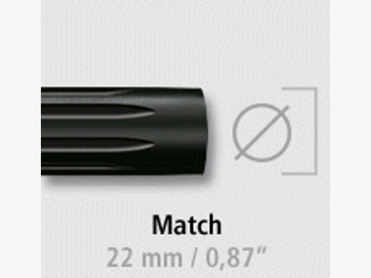 BLASER Wechsellauf f. Büchse f. Mod. R8 Match (22mm) MI/STandardkaliber kanneliert