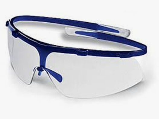 UVEX Schutzbrille Super G Schießbrille blau Scheibe: farblos