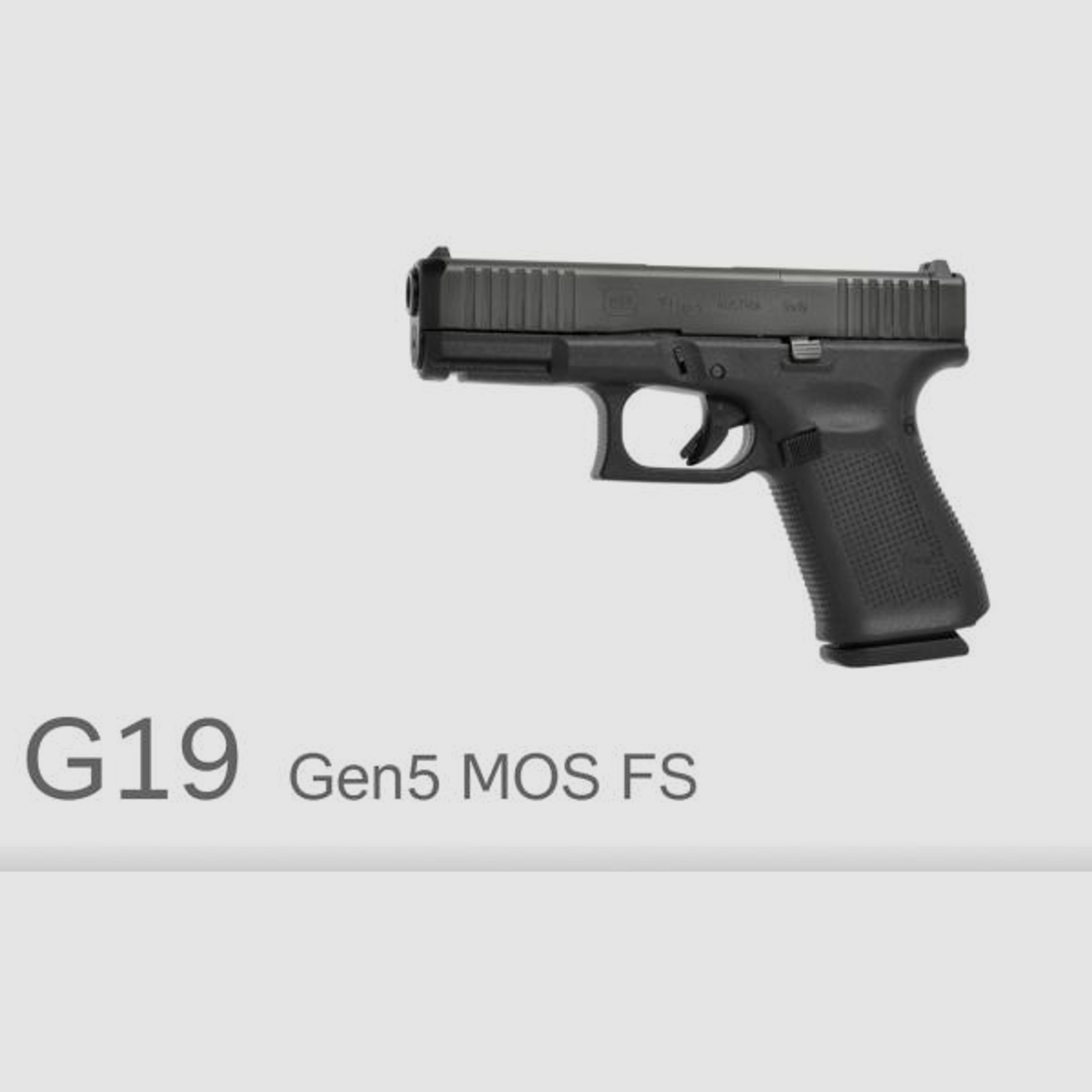 GLOCK Pistole Mod. 19 Gen5 FS MOS 9mmLuger