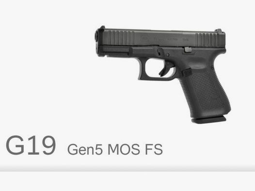GLOCK Pistole Mod. 19 Gen5 FS MOS 9mmLuger