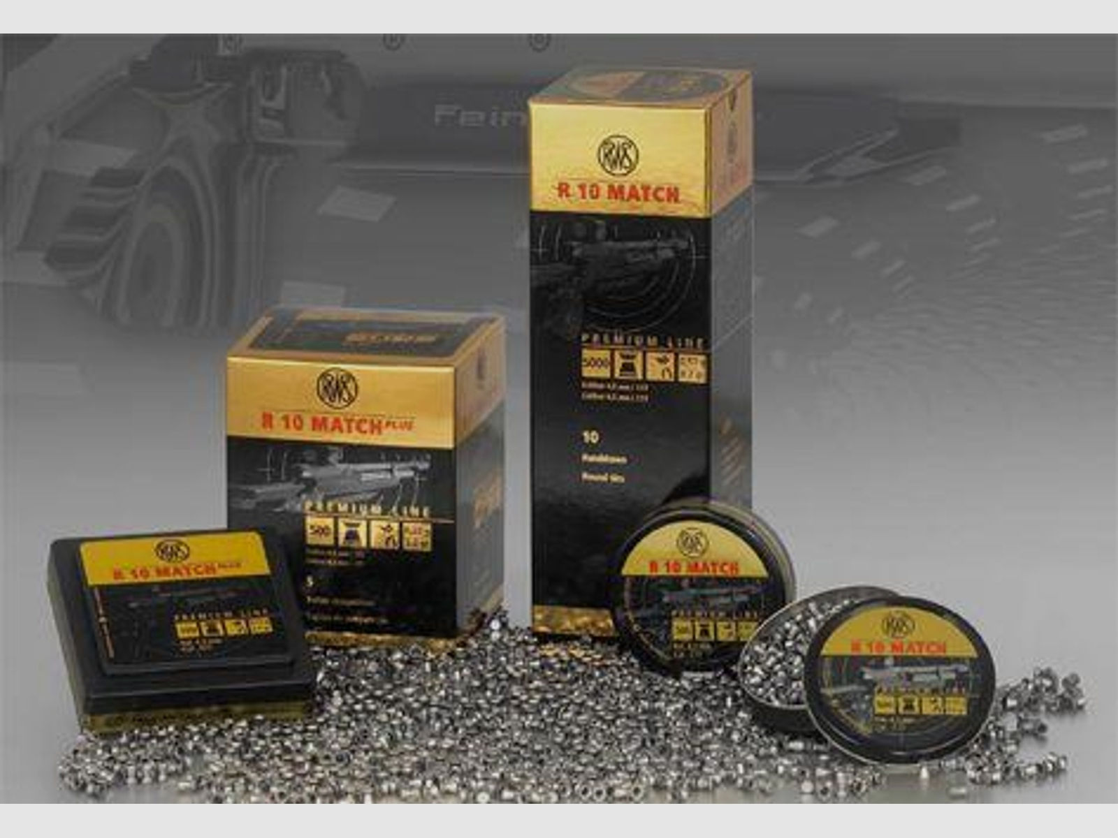 RWS Diabolo Kal. 4,50mm R10 Match 500 Stk   0,53 g
