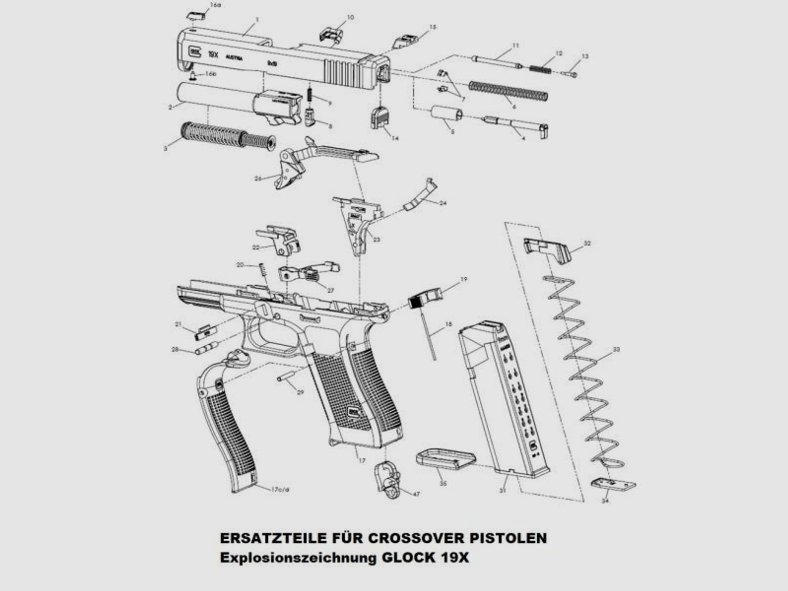 GLOCK Tuning/Ersatzteil f. Pistole Schlagbolzensicherung #8-9 f. 43, 43X,48  Gen3/X