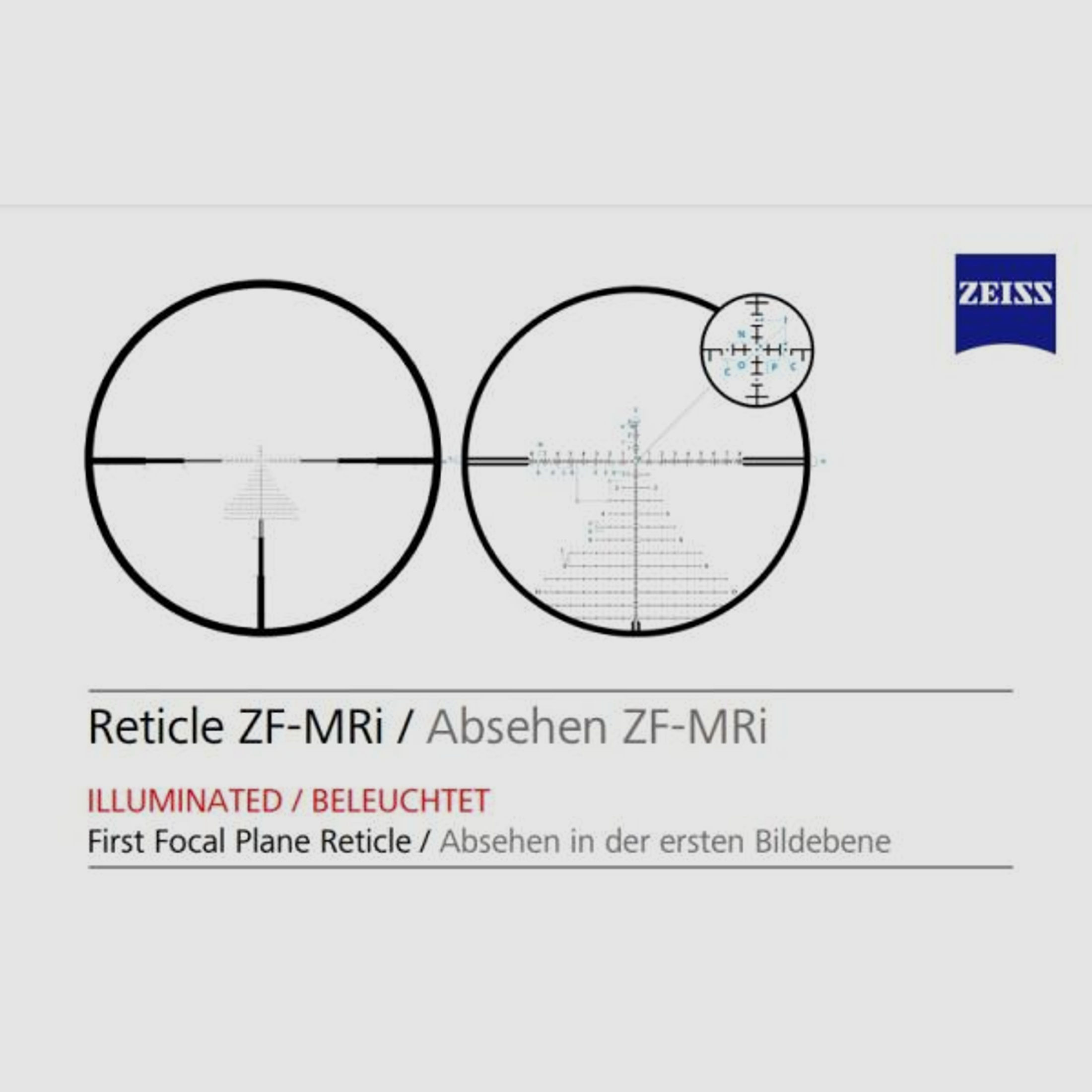ZEISS ZF m. Leuchtabsehen (1. BE) LRP S3 425-50 Abs. MRTi