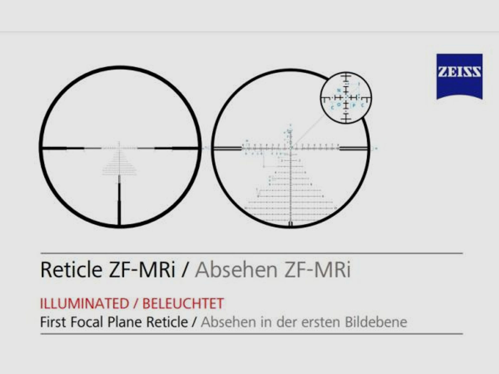 ZEISS ZF m. Leuchtabsehen (1. BE) LRP S3 425-50 Abs. MRTi