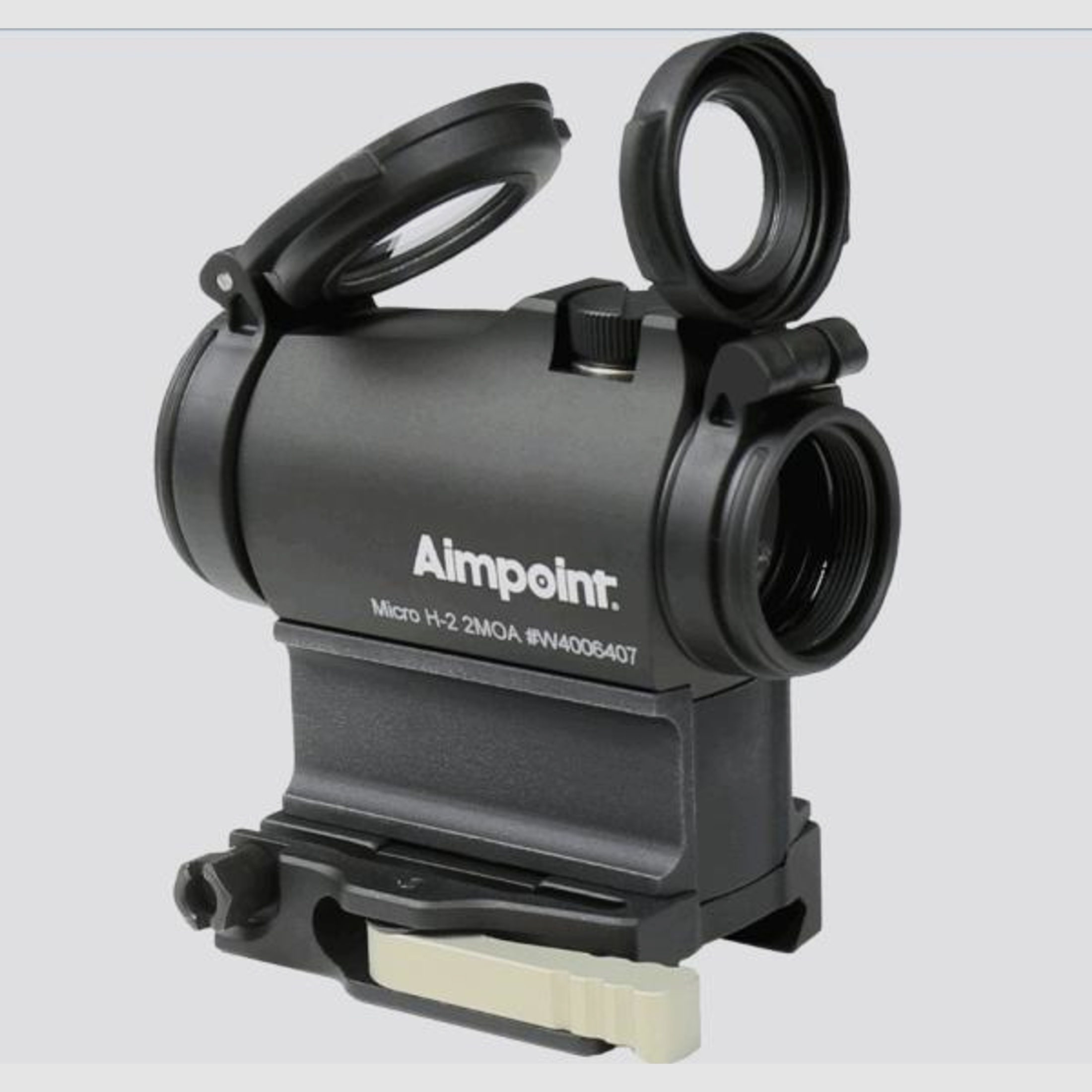 AIMPOINT Leuchtpunktvisier Micro H-2 m. AR15-Montage 2 MOA  schwarz matt