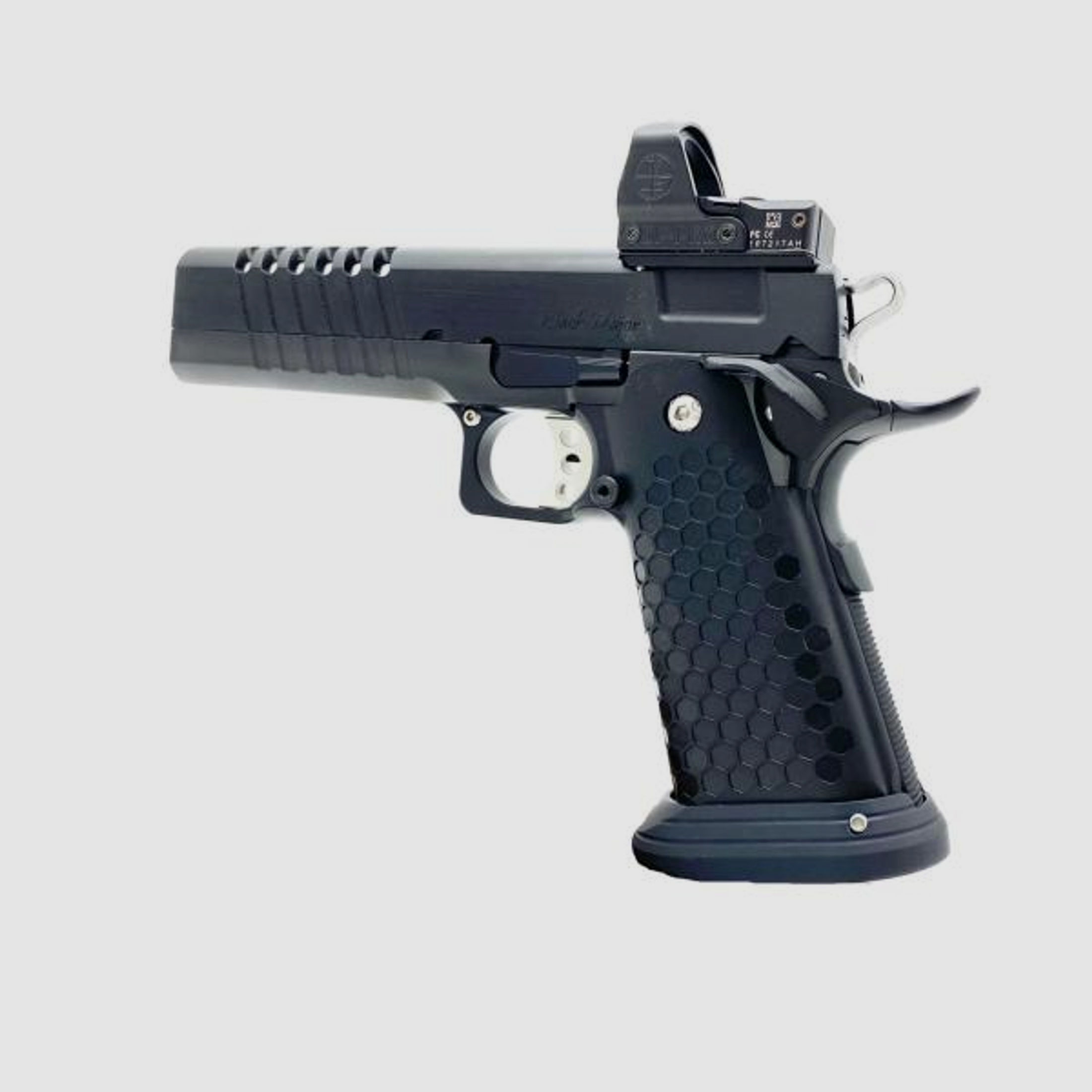 STP by Prommersberger Pistole Mod. Black Major Optical -5' 9mmLuger    LEUPOLD Pro