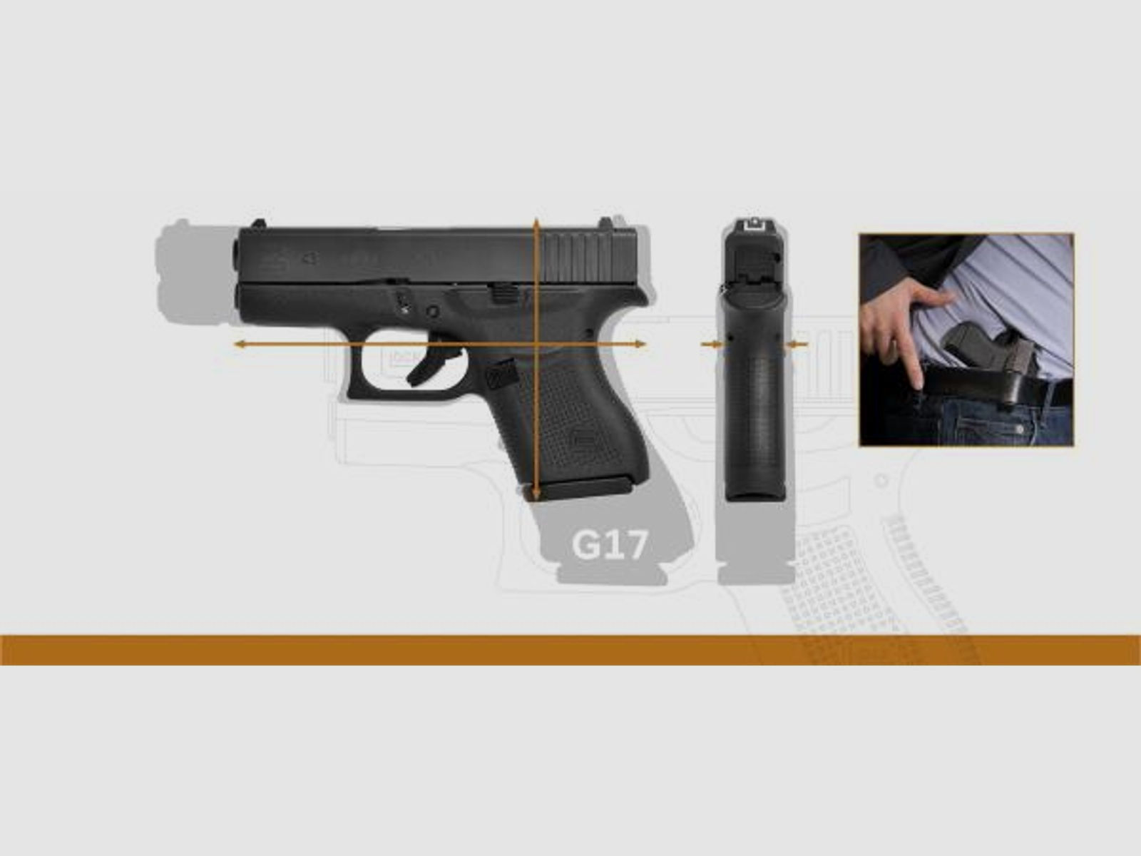 GLOCK Pistole Mod. 43 Gen4 9mmLuger  Sub-Kompakt