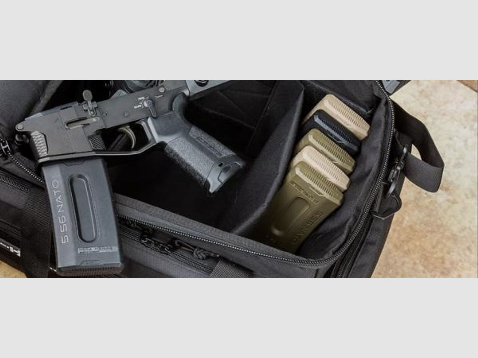 HERA-Arms Schießsporttasche Range Bag Pistolentasche 45x27x27cm schwarz