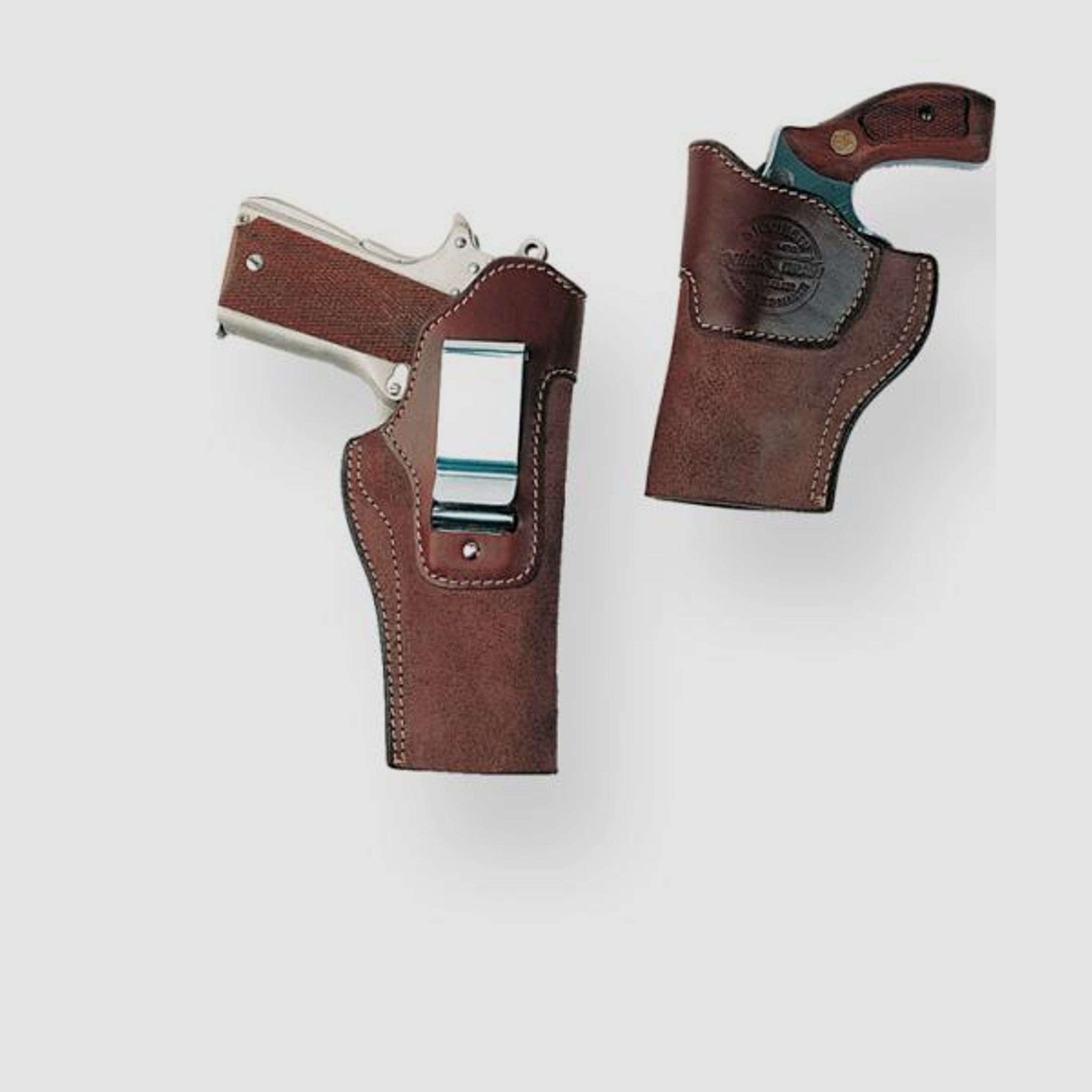 SICKINGER Innenbund-/Beinholster f. Glock17/SIG 226/Walther P88 63059  -Inside Clip braun