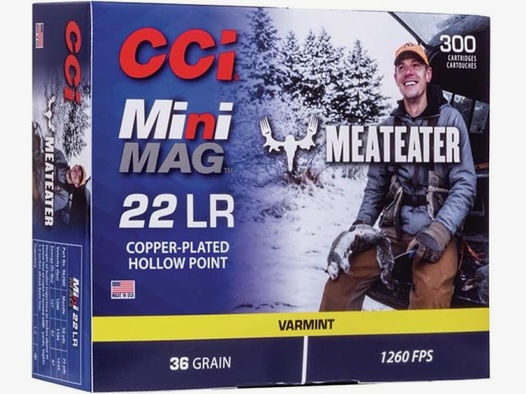 CCI KK-Munition .22lr MiniMag HVHP MeatEater 300 Stk  2,4g/36grs