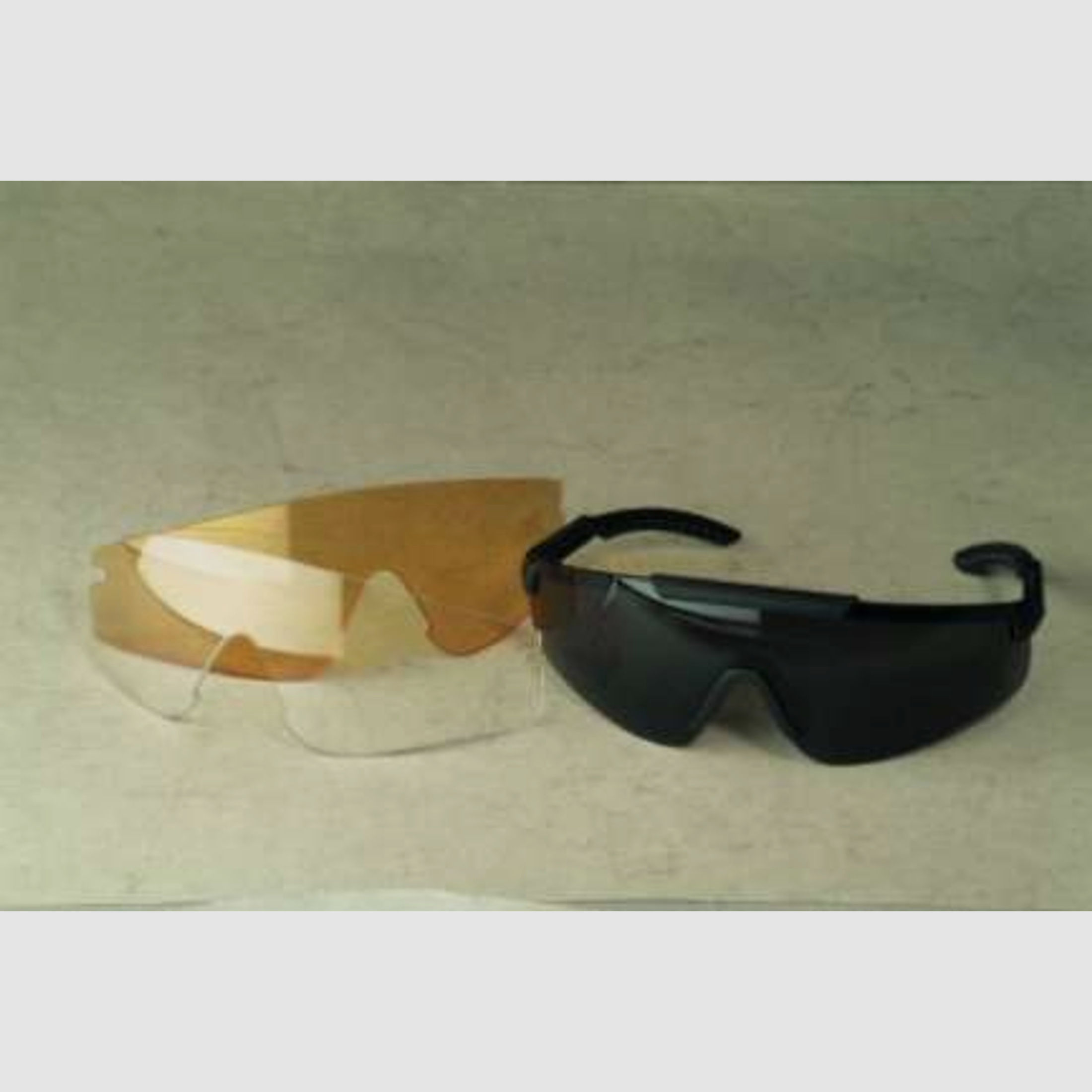 Diverse Schutzbrille SWISS EYE Schießbrille Raptor grau/gelb/orange (TAN)