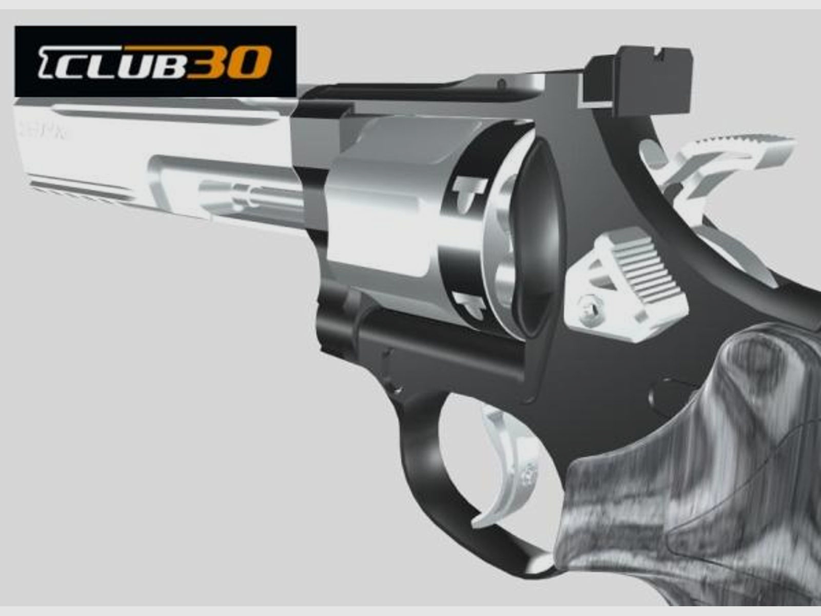 CLUB 30 Tuning/Ersatzteil f. Revolver Trommelschieber S&W u.a. LX,   stainless