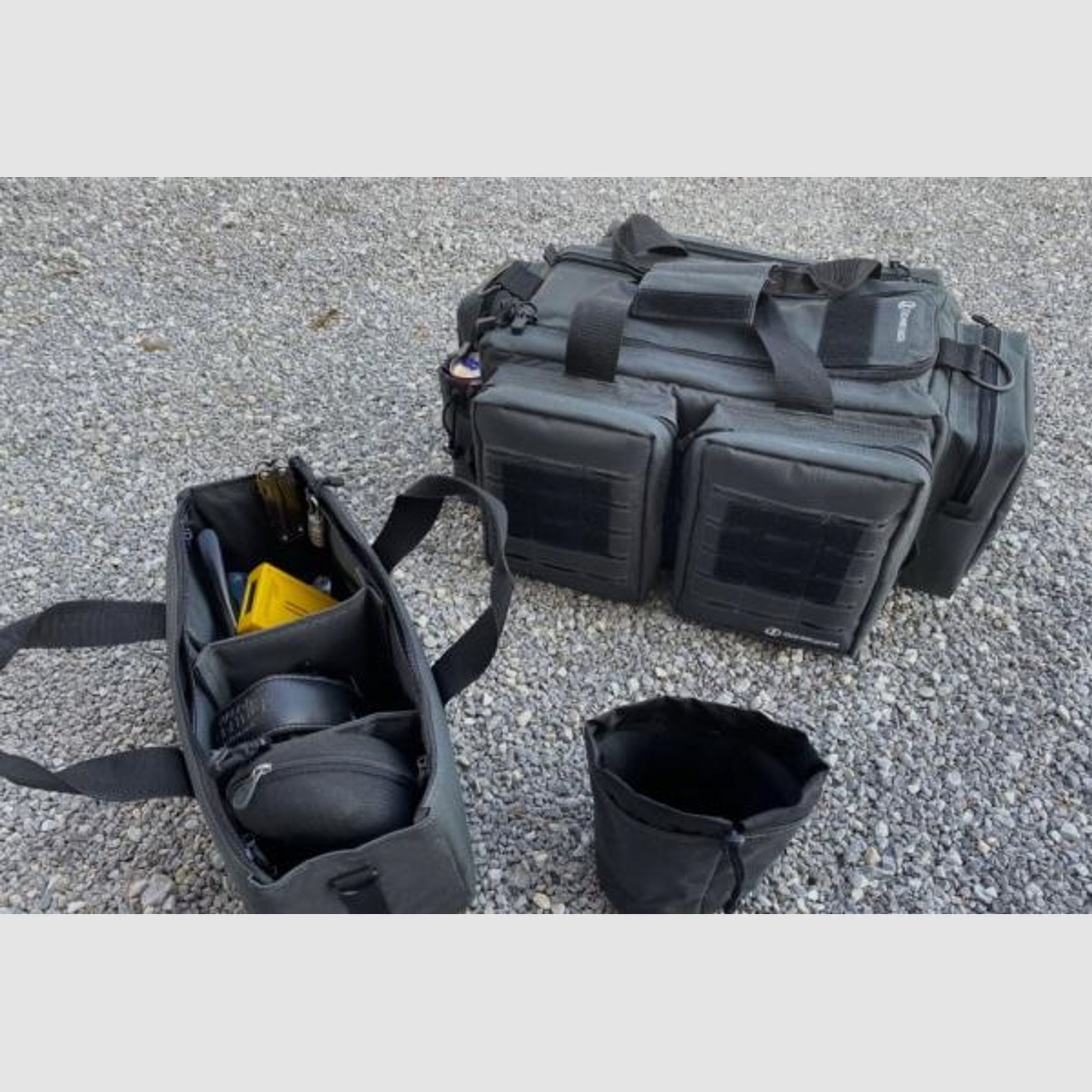 SCHMEISSER Schießsporttasche Range Bag Pistolentasche 61x41x25,4cm  grün-grau
