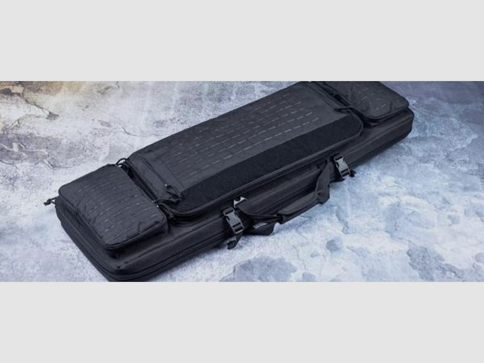 HERA-Arms Futteral f. Langwaffe Tactical Cordura schwarz 106cm/42'  mit Außentaschen