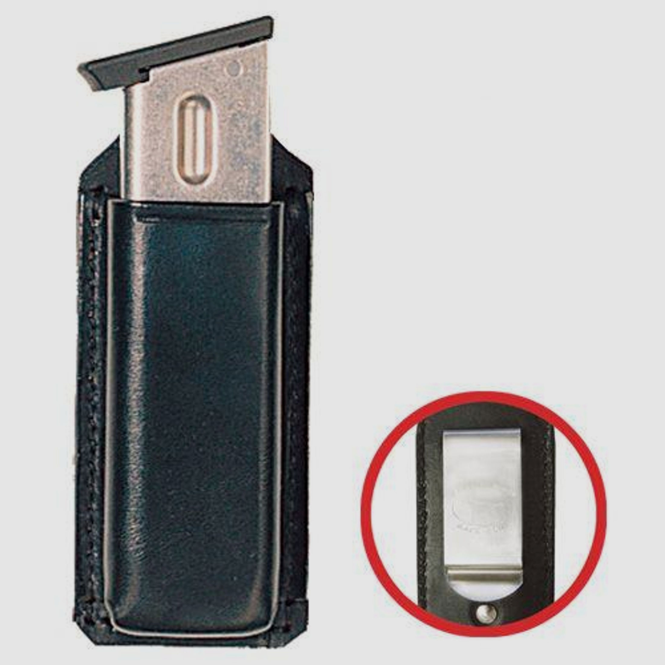 SICKINGER Magazintasche f. Glock17/22/19/23-HK USP-STI 62836-Clip Single Box schwarz