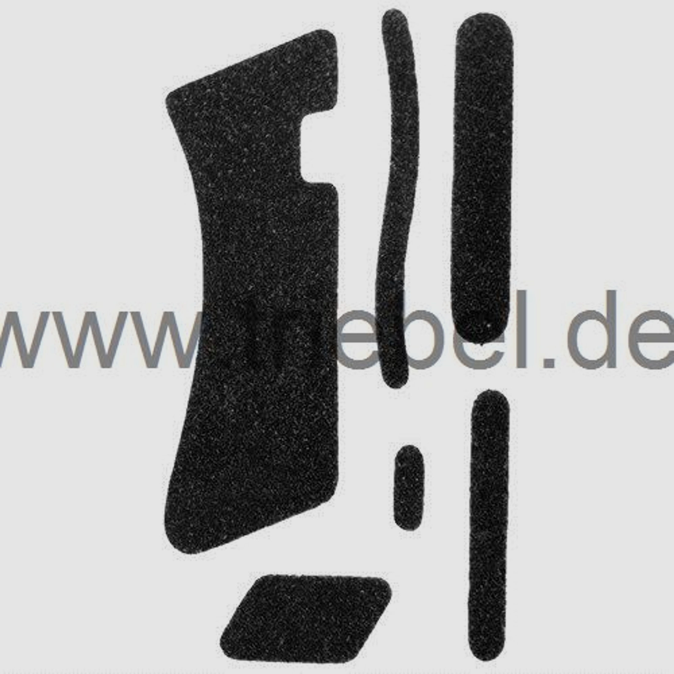 Diverse Griffschalen f. Glock 17/18/22/24/31/34/35 o.Fingerrillen Decal-Tape Sand