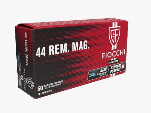 FIOCCHI Revolvermunition .44RemMag TM 240 grs 50 Stk    15,5 g