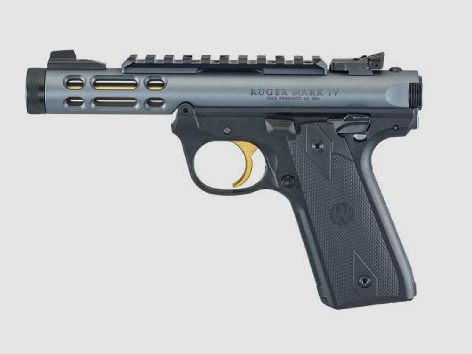 RUGER KK-Pistole Mod. Mark IV 22/45 Lite .22lr   Diamond Grey-Gold