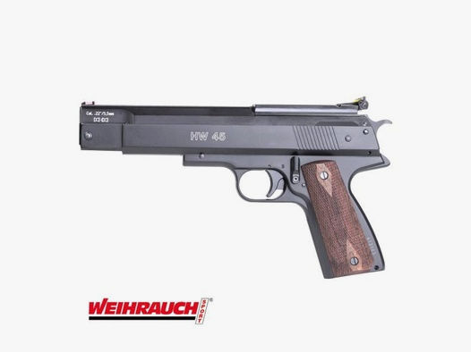 WEIHRAUCH Druckluftwaffe Pistole HW45 Kal. 4,5mm