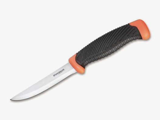 BÖKER Feststehendes Messer Falun schwarz/orange mit Kunststoffscheide