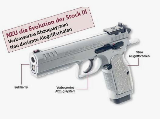 TANFOGLIO Pistole Mod. Stock III Pro 9mmLuger