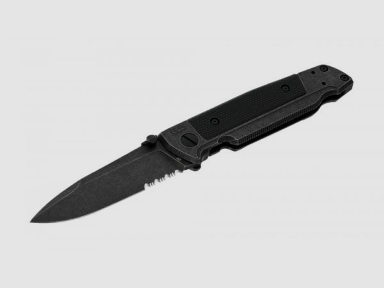 WALTHER Einhandmesser Q5 SteelFrame Folder/black 9,0cm   D2-Stahl  -serrated